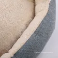 Bedera Jacquard eliminada cama de mascota de perro y gato de acurrucado suave